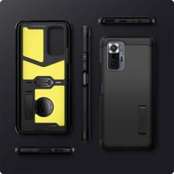 Zadní kryt Spigen Tough Armor černý – Xiaomi Redmi Note 10 Pro | Levné Kryty | Levné Kryty | Levné Kryty