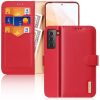 Kožené peněženkové pouzdro Dux Ducis Hivo černé – Samsung Galaxy S21 | Levné Kryty | Levné Kryty | Levné Kryty