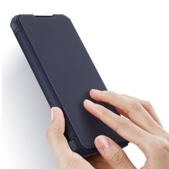 Peněženkové pouzdro Dux Ducis Skin X modré – Samsung Galaxy A12 / M12 | Levné Kryty | Levné Kryty | Levné Kryty