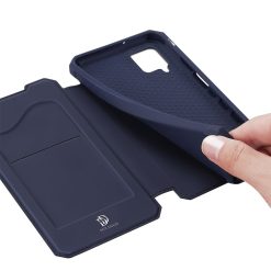 Peněženkové pouzdro Dux Ducis Skin X modré – Samsung Galaxy A12 / M12 | Levné Kryty | Levné Kryty | Levné Kryty