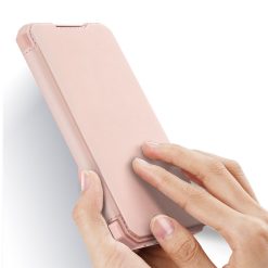 Peněženkové pouzdro Dux Ducis Skin X růžové – Samsung Galaxy A12 / M12 | Levné Kryty | Levné Kryty | Levné Kryty