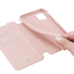 Peněženkové pouzdro Dux Ducis Skin X růžové – Samsung Galaxy A12 / M12 | Levné Kryty | Levné Kryty | Levné Kryty