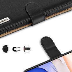 Kožené peněženkové pouzdro Dux Ducis Hivo černé – Apple iPhone 11 | Levné Kryty | Levné Kryty | Levné Kryty