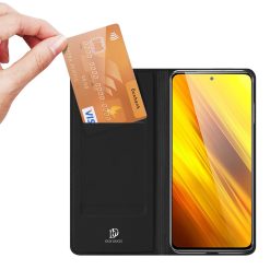 Peněženkové pouzdro Dux Ducis Skin Pro černé – Xiaomi Poco X3 NFC | Levné Kryty | Levné Kryty | Levné Kryty