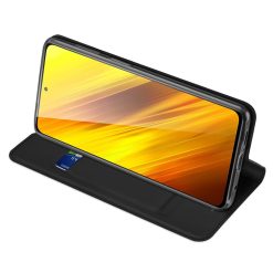 Peněženkové pouzdro Dux Ducis Skin Pro černé – Xiaomi Poco X3 NFC | Levné Kryty | Levné Kryty | Levné Kryty