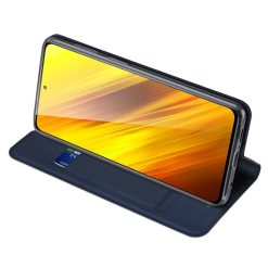 Peněženkové pouzdro Dux Ducis Skin Pro modré – Xiaomi Poco X3 NFC | Levné Kryty | Levné Kryty | Levné Kryty
