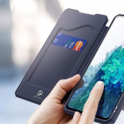 Peněženkové pouzdro Dux Ducis Skin X modré – Samsung Galaxy S20 FE | Levné Kryty | Levné Kryty | Levné Kryty