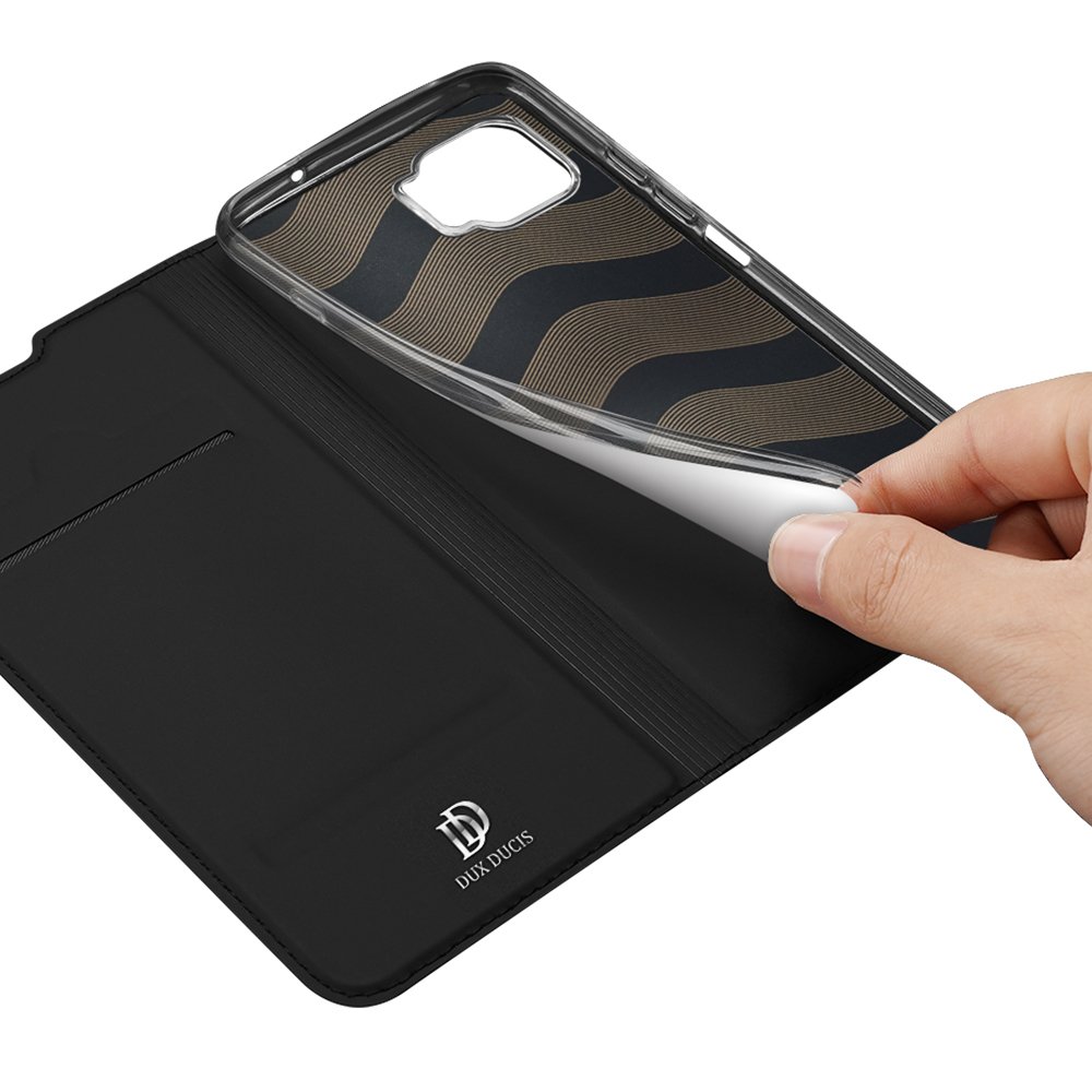 Peněženkové pouzdro Dux Ducis Skin Pro černé – Motorola Moto G 5G Plus | Levné Kryty | Levné Kryty | Levné Kryty