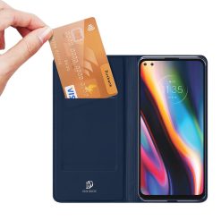 Peněženkové pouzdro Dux Ducis Skin Pro modré – Motorola Moto G 5G Plus | Levné Kryty | Levné Kryty | Levné Kryty