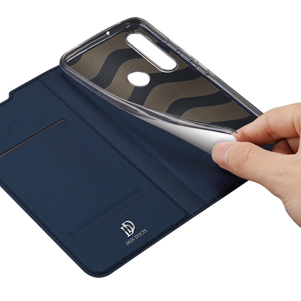 Peněženkové pouzdro Dux Ducis Skin Pro modré – Huawei Y6p | Levné Kryty | Levné Kryty | Levné Kryty