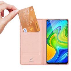 Peněženkové pouzdro Dux Ducis Skin Pro růžové – Xiaomi Redmi Note 9 | Levné Kryty | Levné Kryty | Levné Kryty