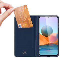 Peněženkové pouzdro Dux Ducis Skin Pro modré – Xiaomi Redmi Note 10 Pro | Levné Kryty | Levné Kryty | Levné Kryty
