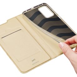 Peněženkové pouzdro Dux Ducis Skin Pro zlaté – Xiaomi Redmi Note 10 Pro | Levné Kryty | Levné Kryty | Levné Kryty
