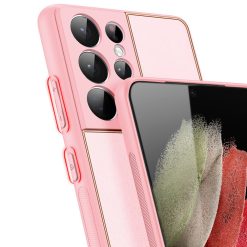 Zadní kryt Dux Ducis Yolo růžový – Samsung Galaxy S21 Ultra | Levné Kryty | Levné Kryty | Levné Kryty