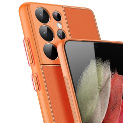 Zadní kryt Dux Ducis Yolo oranžový – Samsung Galaxy S21 Ultra | Levné Kryty | Levné Kryty | Levné Kryty