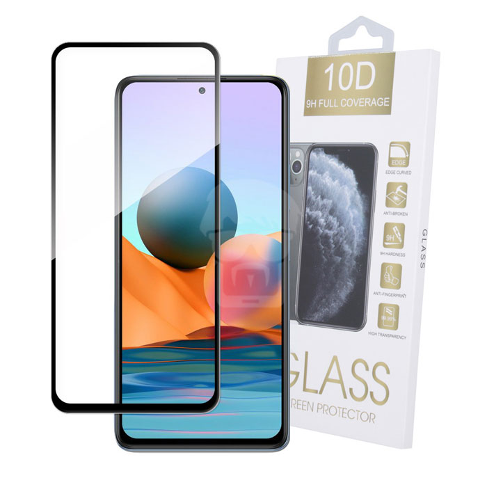 Tvrzené sklo celopovrchové 9H Glass Screen Protector černé – Xiaomi Redmi Note 10 5G / Xiaomi Poco M3 Pro