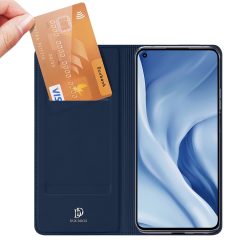 Peněženkové pouzdro Dux Ducis Skin Pro modré – Xiaomi Mi 11 Lite | Levné Kryty | Levné Kryty | Levné Kryty