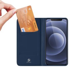 Peněženkové pouzdro Dux Ducis Skin Pro modré – Apple iPhone 13 | Levné Kryty | Levné Kryty | Levné Kryty