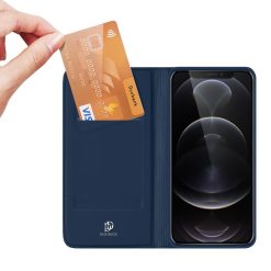 Peněženkové pouzdro Dux Ducis Skin Pro modré – Apple iPhone 13 Pro | Levné Kryty | Levné Kryty | Levné Kryty