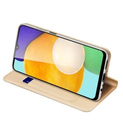 Peněženkové pouzdro Dux Ducis Skin Pro zlaté – Samsung Galaxy A03s | Levné Kryty | Levné Kryty | Levné Kryty