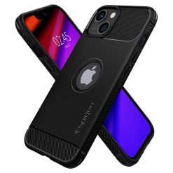 Zadní kryt Spigen Rugged Armor černý – Apple iPhone 13 | Levné Kryty | Levné Kryty | Levné Kryty