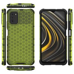 Odolný kryt Honeycomb Armor zelený – Xiaomi Poco M3 | Levné Kryty | Levné Kryty | Levné Kryty