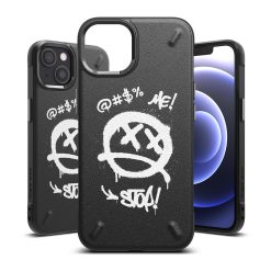 Odolný kryt Ringke Onyx Graffiti černý – Apple iPhone 13 | Levné Kryty | Levné Kryty | Levné Kryty