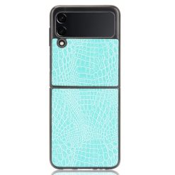Kryt Shockproof Crocodile Texture bleděmodrý – Samsung Galaxy Z Flip 3 | Levné Kryty | Levné Kryty  | Levné Kryty