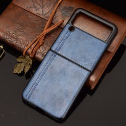 Kryt Shockproof Sewing Cow Pattern modrý – Samsung Galaxy Z Flip 3 | Levné Kryty | Levné Kryty | Levné Kryty