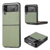 Kryt Cross Pattern Slim hnědý – Samsung Galaxy Z Flip 3 | Levné Kryty | Levné Kryty | Levné Kryty