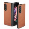 Kryt Cross Pattern Slim zelený – Samsung Galaxy Z Fold 3 | Levné Kryty | Levné Kryty | Levné Kryty
