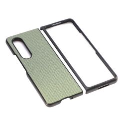 Kryt Cross Pattern Slim zelený – Samsung Galaxy Z Fold 3 | Levné Kryty | Levné Kryty | Levné Kryty