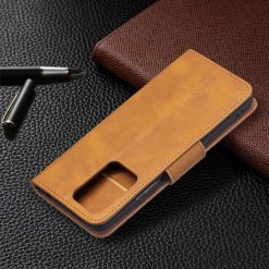 Peněženkové pouzdro Retro Lambskin žluté – Xiaomi 11T / 11T Pro | Levné Kryty | Levné Kryty | Levné Kryty