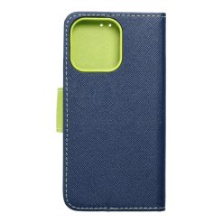 Alternative view of Peněženkové pouzdro Fancy Book modro-limetkové – Apple iPhone 13 Pro