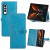 Peněženkové pouzdro Embossing Pattern Mandala Flower fialové – Samsung Galaxy Z Fold 3 | Levné Kryty | Levné Kryty | Levné Kryty