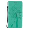 Peněženkové pouzdro Embossing Pattern Čtyřlístek fialové – Samsung Galaxy A52 / A52 5G / A52s 5G | Levné Kryty | Levné Kryty | Levné Kryty