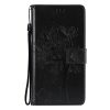Peněženkové pouzdro Embossing Pattern Strom a kočka zlaté – Samsung Galaxy A52 / A52 5G / A52s 5G | Levné Kryty | Levné Kryty | Levné Kryty