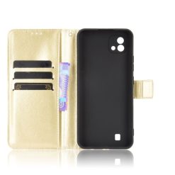 Knížkové pouzdro Shockproof Horse Texture zlaté – Realme C11 2021 | Levné Kryty | Levné Kryty | Levné Kryty