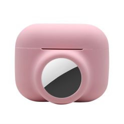 Silikonové pouzdro Resistant 2 v 1 růžové – Apple AirPods Pro + Apple AirTag | Levné Kryty | Levné Kryty | Levné Kryty