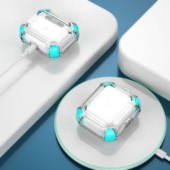 Pouzdro Anti-drop case transparentno-zelené – Apple AirPods 3 | Levné Kryty | Levné Kryty | Levné Kryty