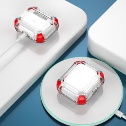 Pouzdro Anti-drop case transparentno-červené – Apple AirPods 3 | Levné Kryty | Levné Kryty | Levné Kryty