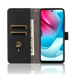 Peněženkové pouzdro Solid černé – Motorola Moto G60s | Levné Kryty | Levné Kryty | Levné Kryty