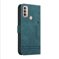 Peněženkové pouzdro Retro Smile zelené – Motorola Moto E20 / Moto E40 | Levné Kryty | Levné Kryty | Levné Kryty