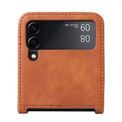 Kryt Retro Leather hnědý – Samsung Galaxy Z Flip 3 | Levné Kryty | Levné Kryty | Levné Kryty