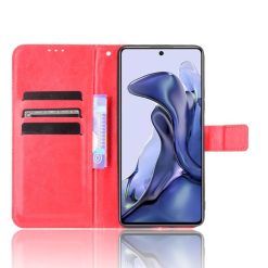 Knížkové pouzdro Shockproof Horse Texture červené – Xiaomi 11T / 11T Pro | Levné Kryty | Levné Kryty | Levné Kryty