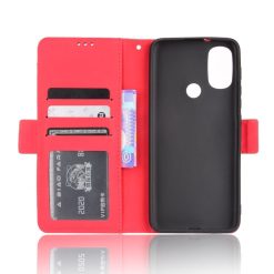 Peněženkové pouzdro Slots case červené – Motorola Moto E20 / Moto E40 | Levné Kryty | Levné Kryty | Levné Kryty