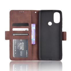 Peněženkové pouzdro Slots case hnědé – Motorola Moto E20 / Moto E40 | Levné Kryty | Levné Kryty | Levné Kryty