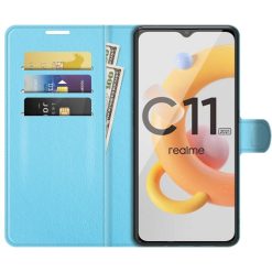Peněženkové pouzdro Litchi modré – Realme C11 2021 | Levné Kryty | Levné Kryty | Levné Kryty