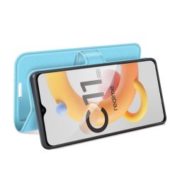 Peněženkové pouzdro Litchi modré – Realme C11 2021 | Levné Kryty | Levné Kryty | Levné Kryty