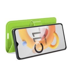 Peněženkové pouzdro Litchi limetkové – Realme C11 2021 | Levné Kryty | Levné Kryty | Levné Kryty